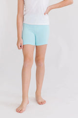 Aqua Twirl Shorts for Girls - Perfect for Layering