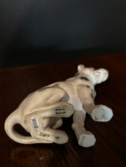 vintage Bing & Grondahl (B&G) sitting harlequin great dane porcelain figurine (#2189)