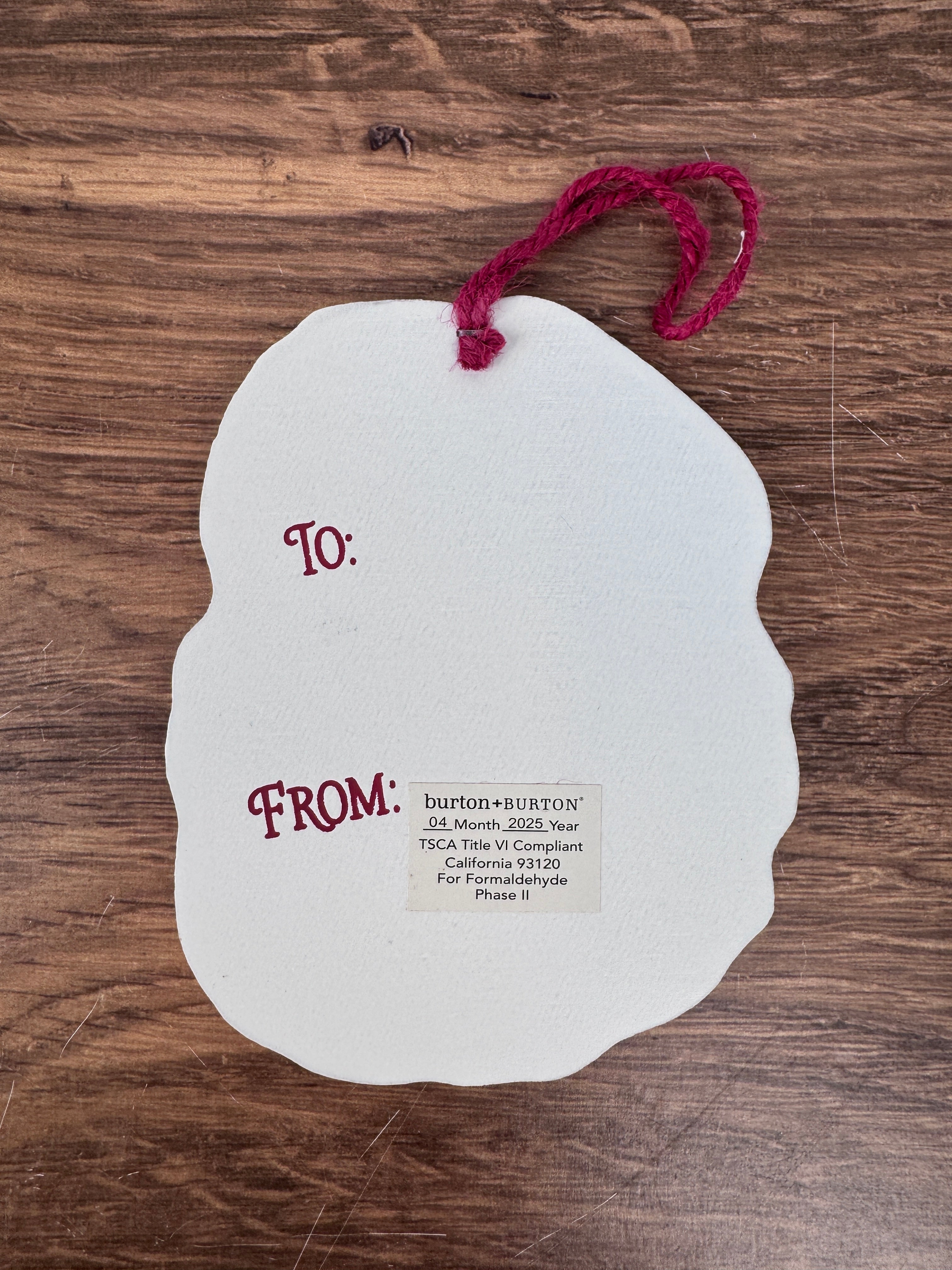 Jolly Vintage Inspired Santa with Merry Christmas - Wooden Ornament