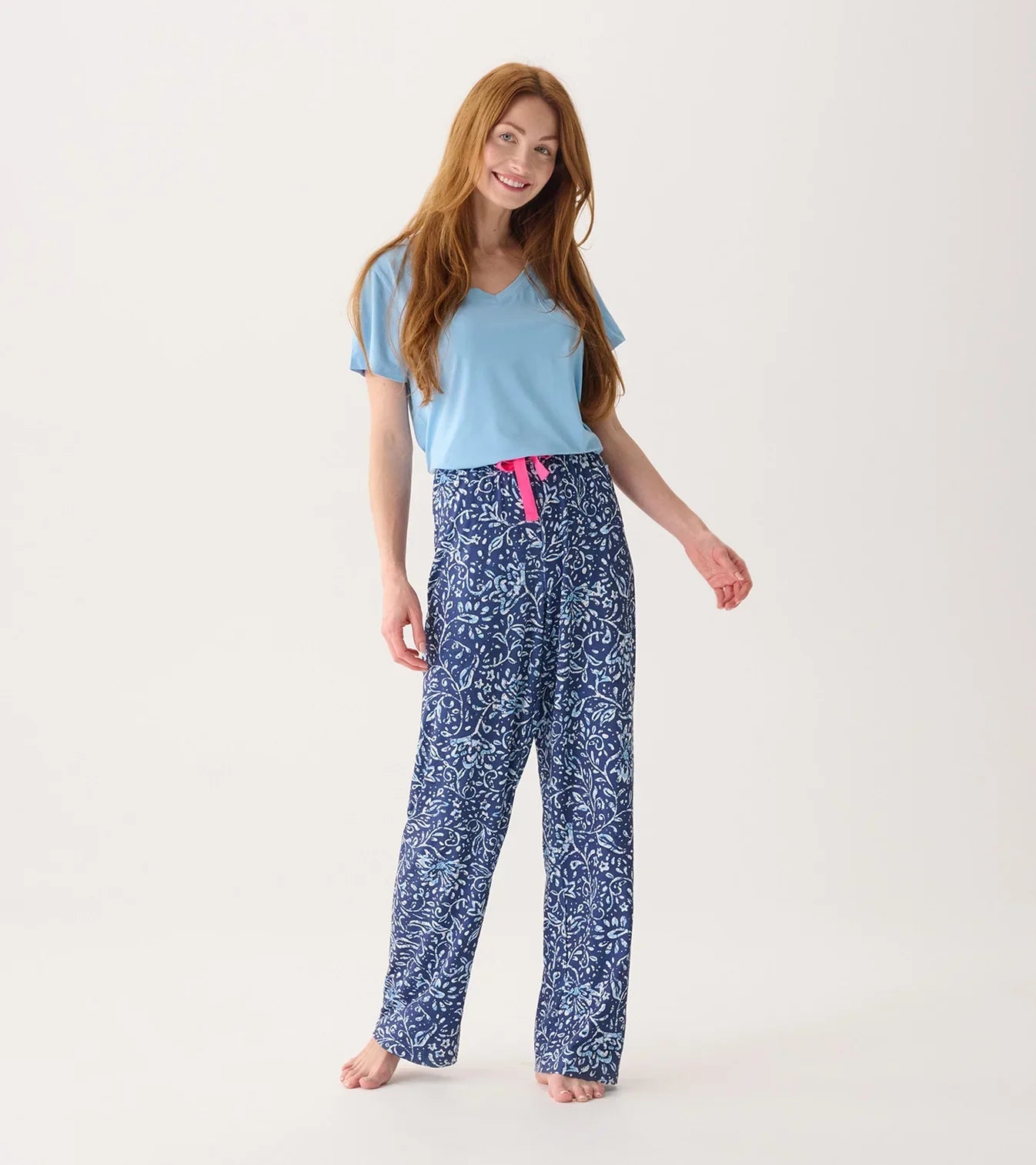 Batik Flowers Pajama Pants in a Gift Bag | Super Soft