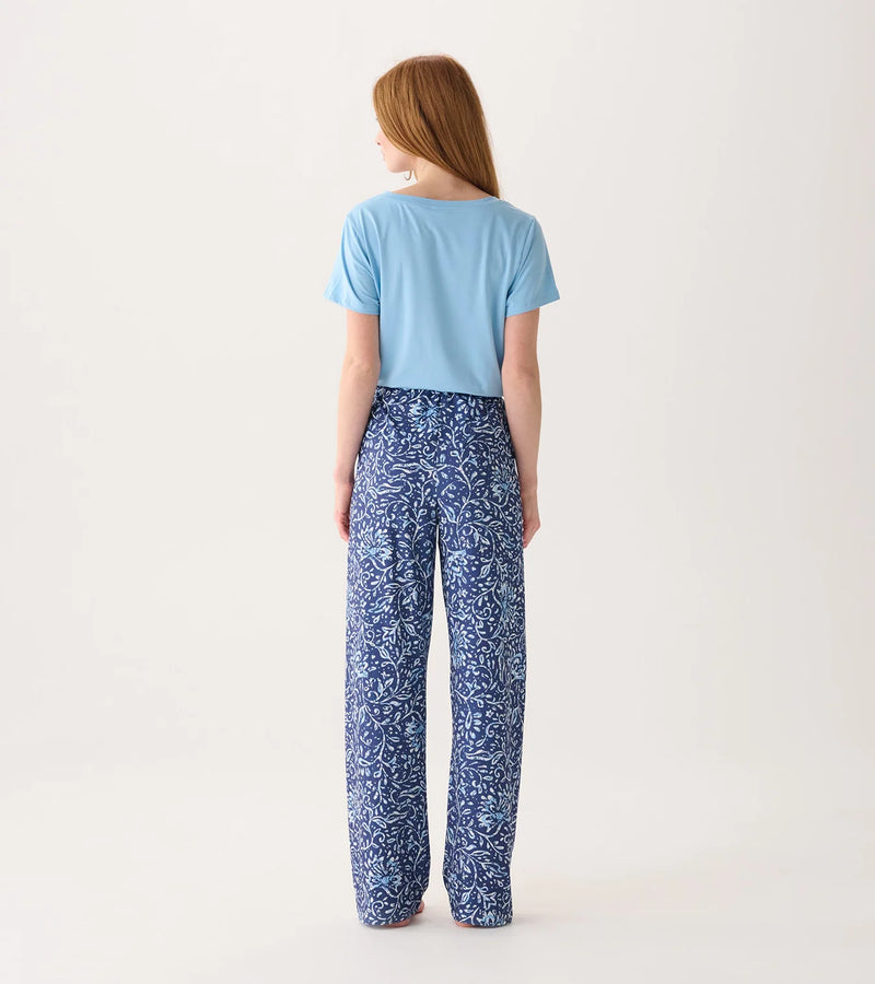 Batik Flowers Pajama Pants in a Gift Bag | S - M — alternate view