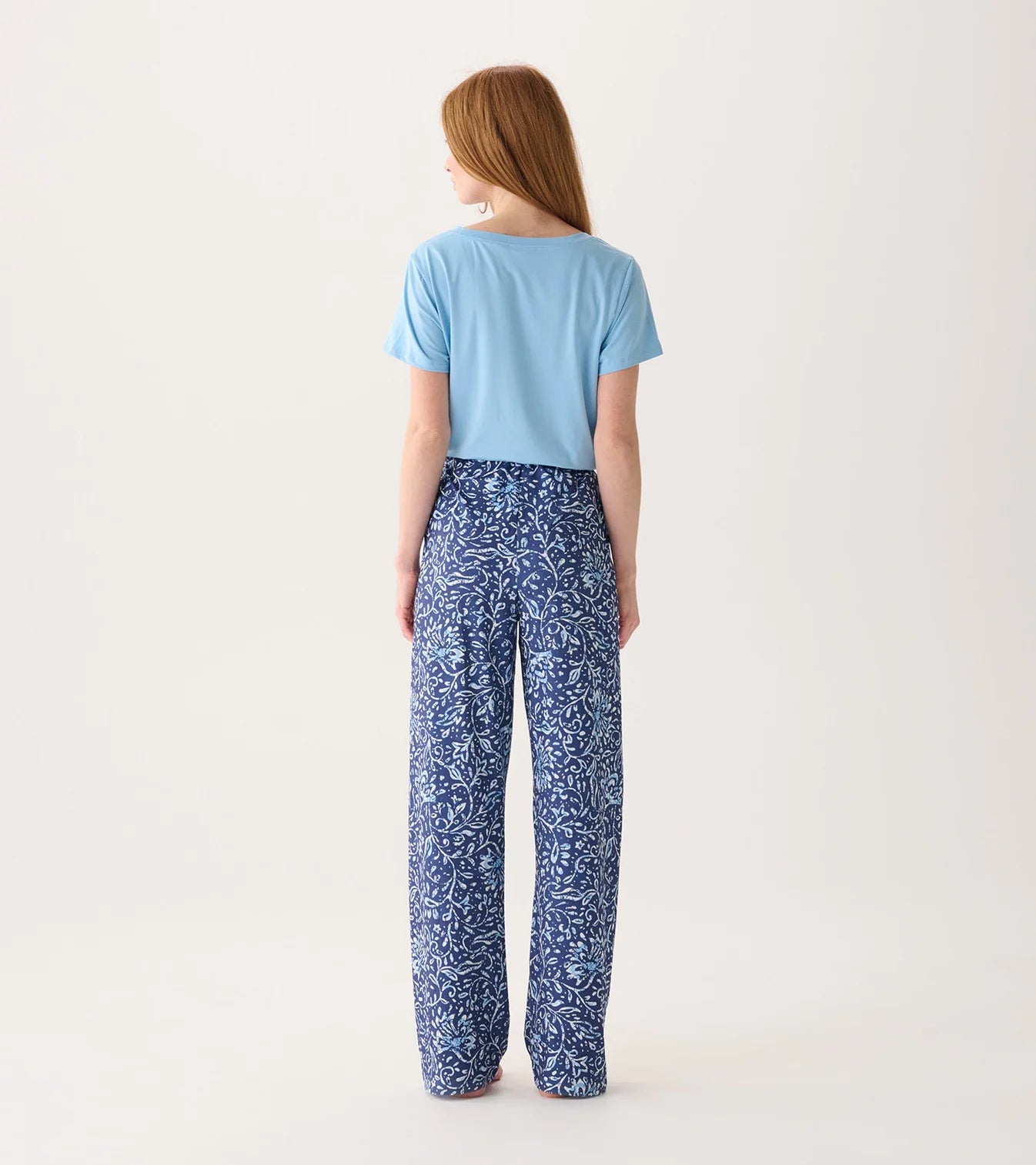 Batik Flowers Pajama Pants in a Gift Bag | M - L