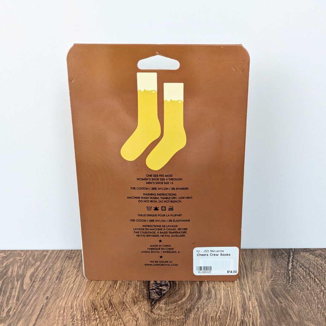 Cheers Crew Socks Price is Firm