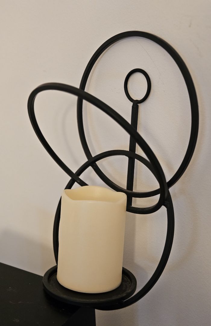 Mid-Century Modern Metal Wall Sconces for Candles or Plants SET OF 2