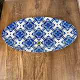 Indigo Seas Melamine Oval Tray