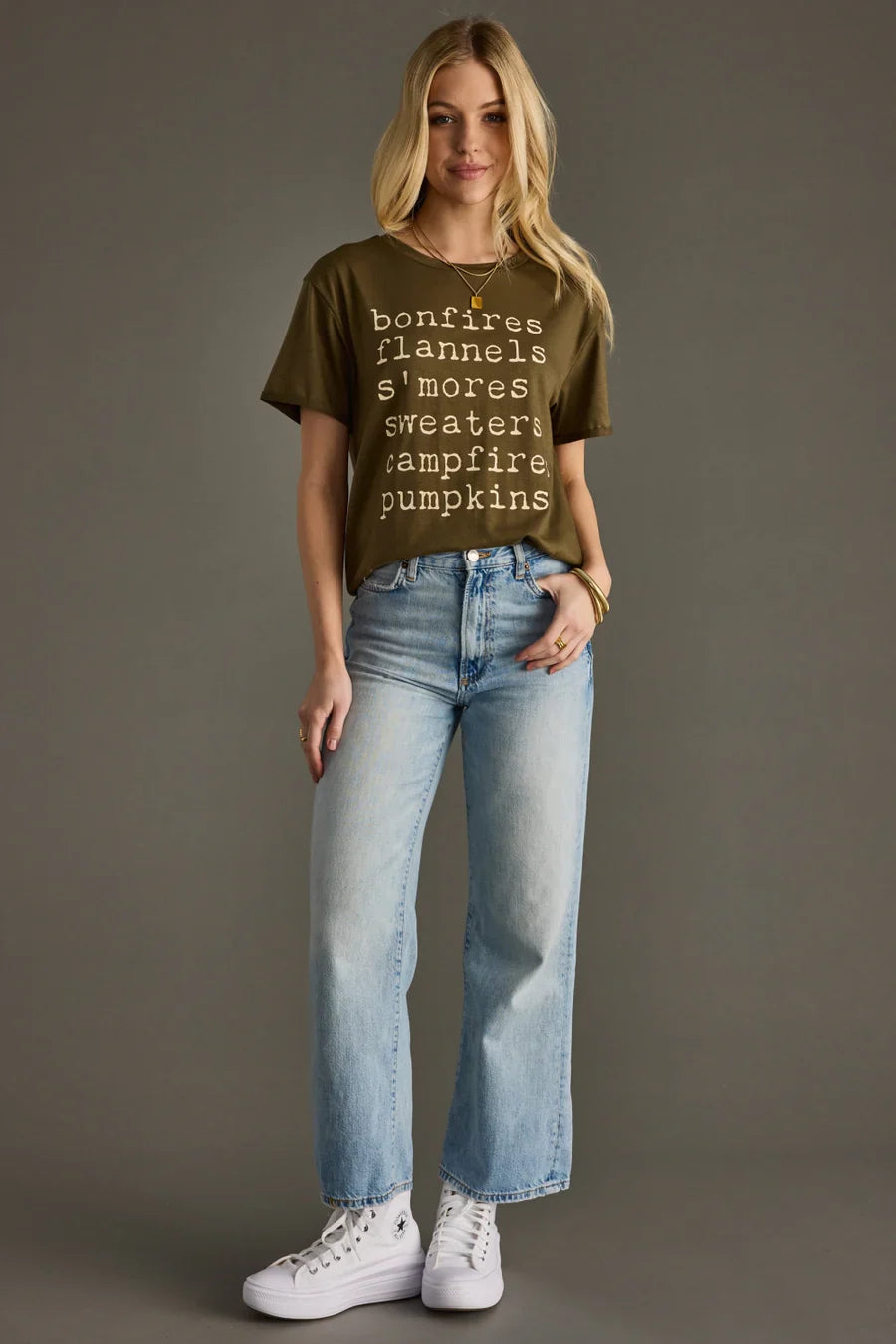 Bonfires, Flannels, Pumpkins Tee