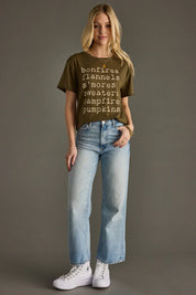 Bonfires, Flannels, Pumpkins Tee