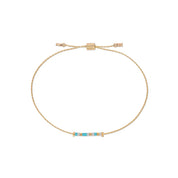 Aunt Morse Code Bracelet | Gold
