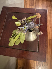 Weathered Brass Bud Vase