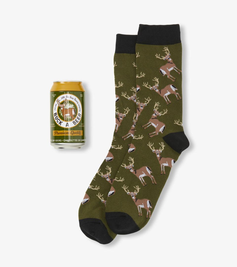 Buck a Beer - Men's Socks in a Beer Can - One Size — alternate view