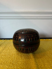 Burmese Lacquerware Nesting boxes Set of 3