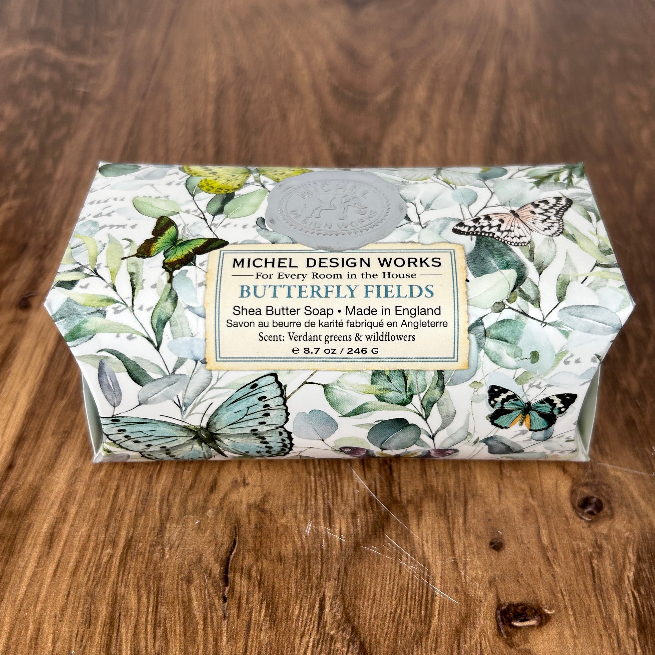 Butterfly Fields Large Bath Soap Bar | 8.7 oz