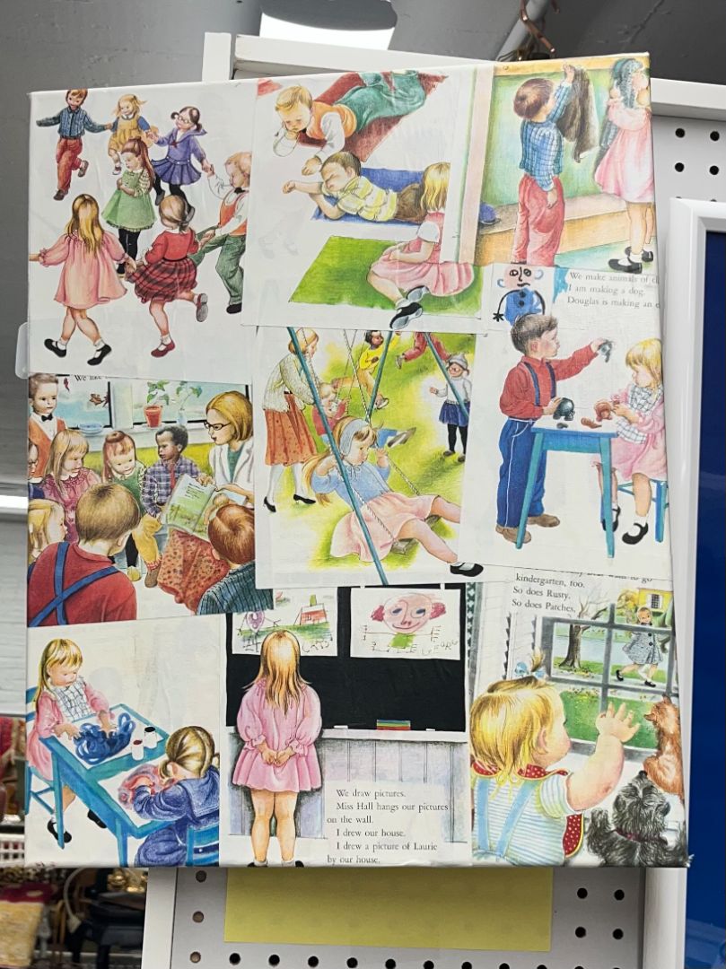 Children's Vintage Art Canvas
