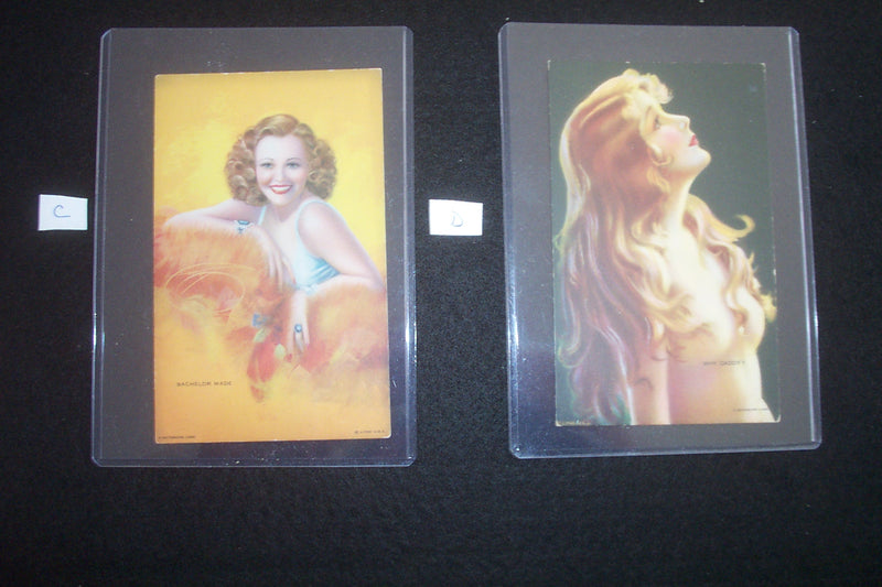 Mutoscope pin-up card, Letter D by GC2