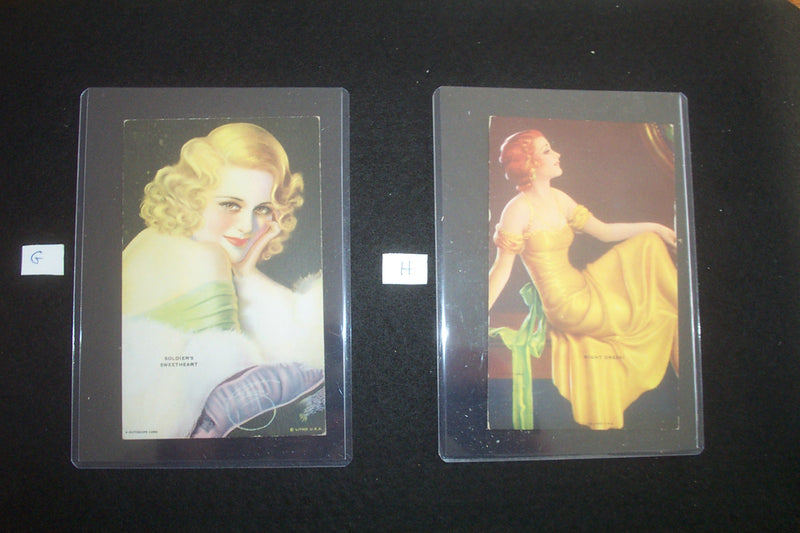 Mutoscope pin-up card, Letter H by GC2