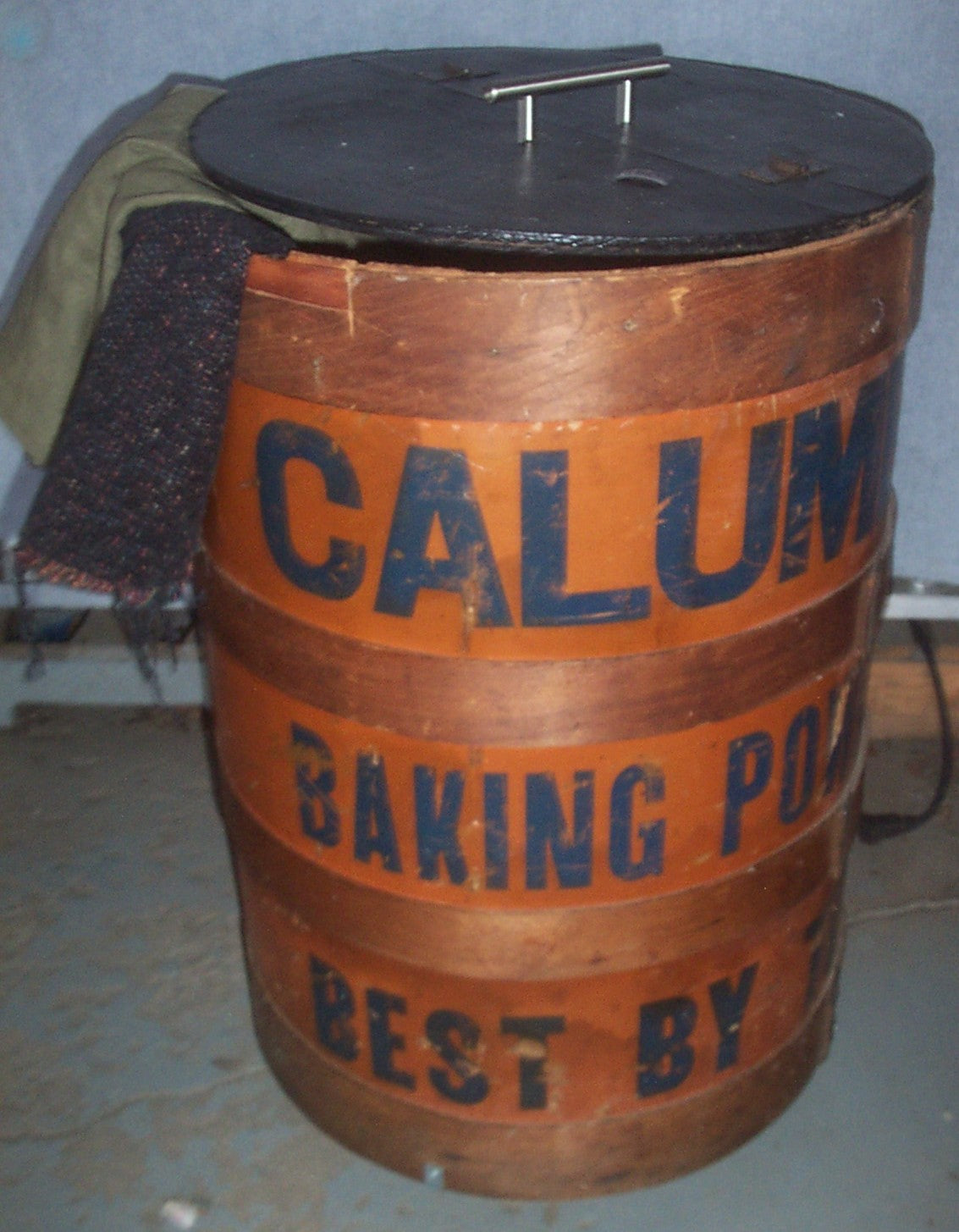 Calumet Baking Powder barrel