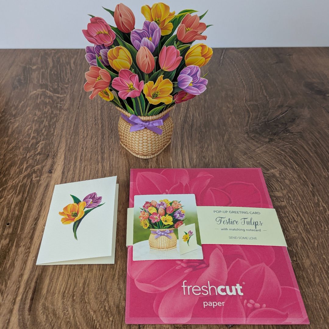 Mini Festive Tulips Greeting Cards
