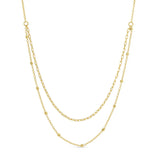 Delicate Double Appeal Necklace | Gold Plated