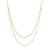 Delicate Double Appeal Necklace | Gold Plated
