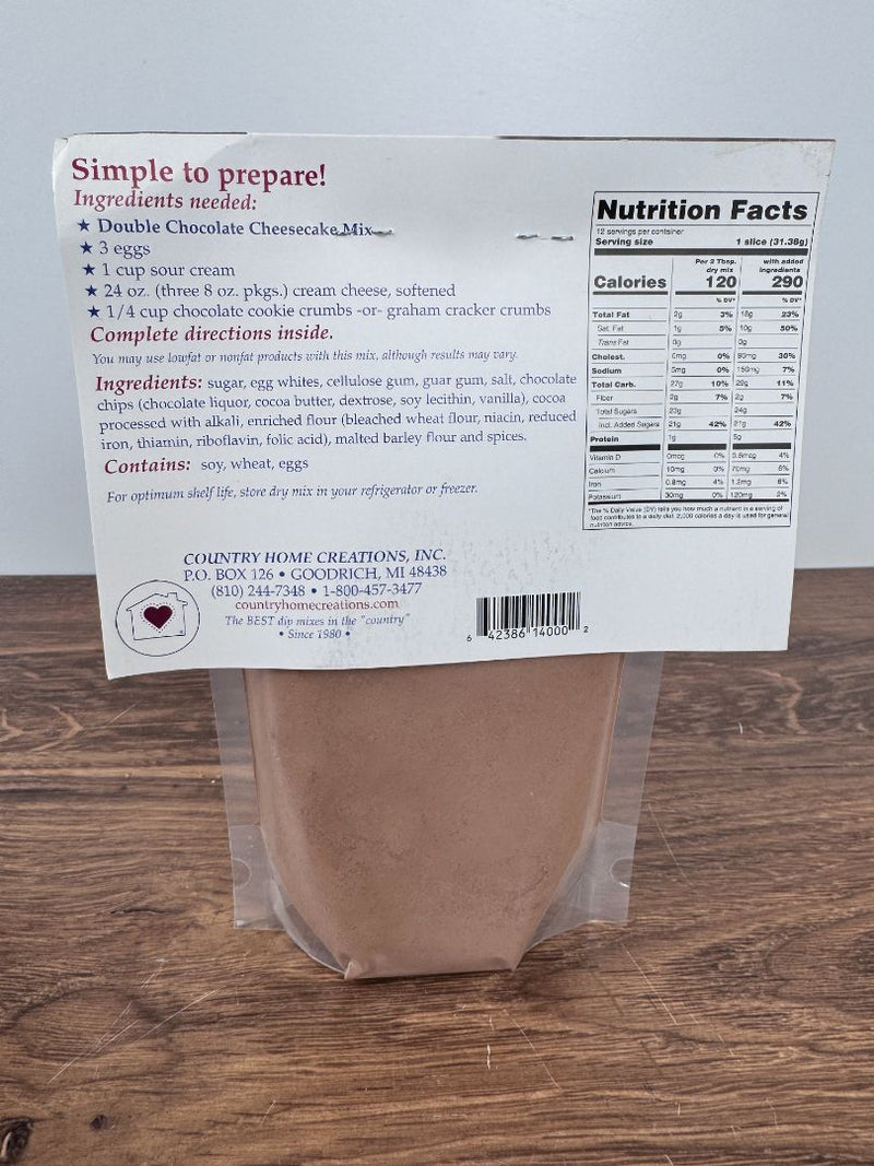 Double Chocolate Cheesecake Mix — alternate view