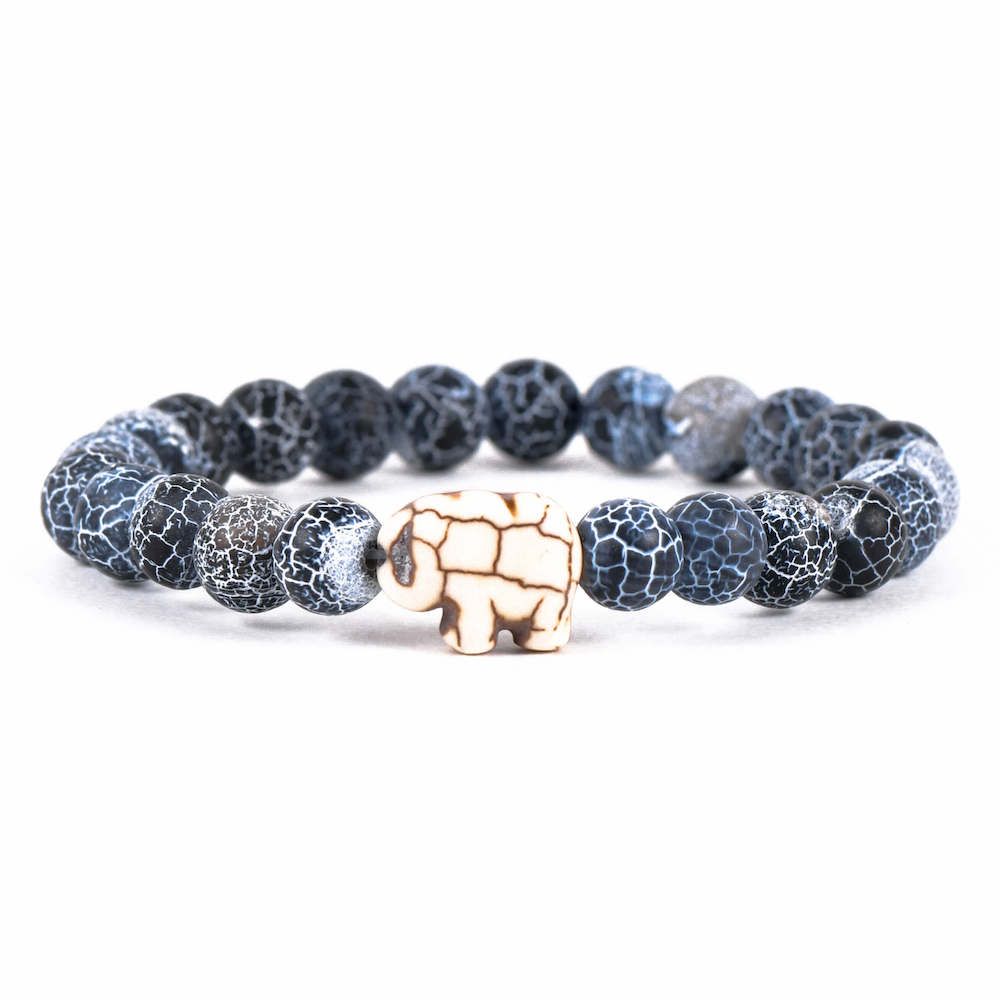 Fahlo Elephant Tracking Bracelet River Blue