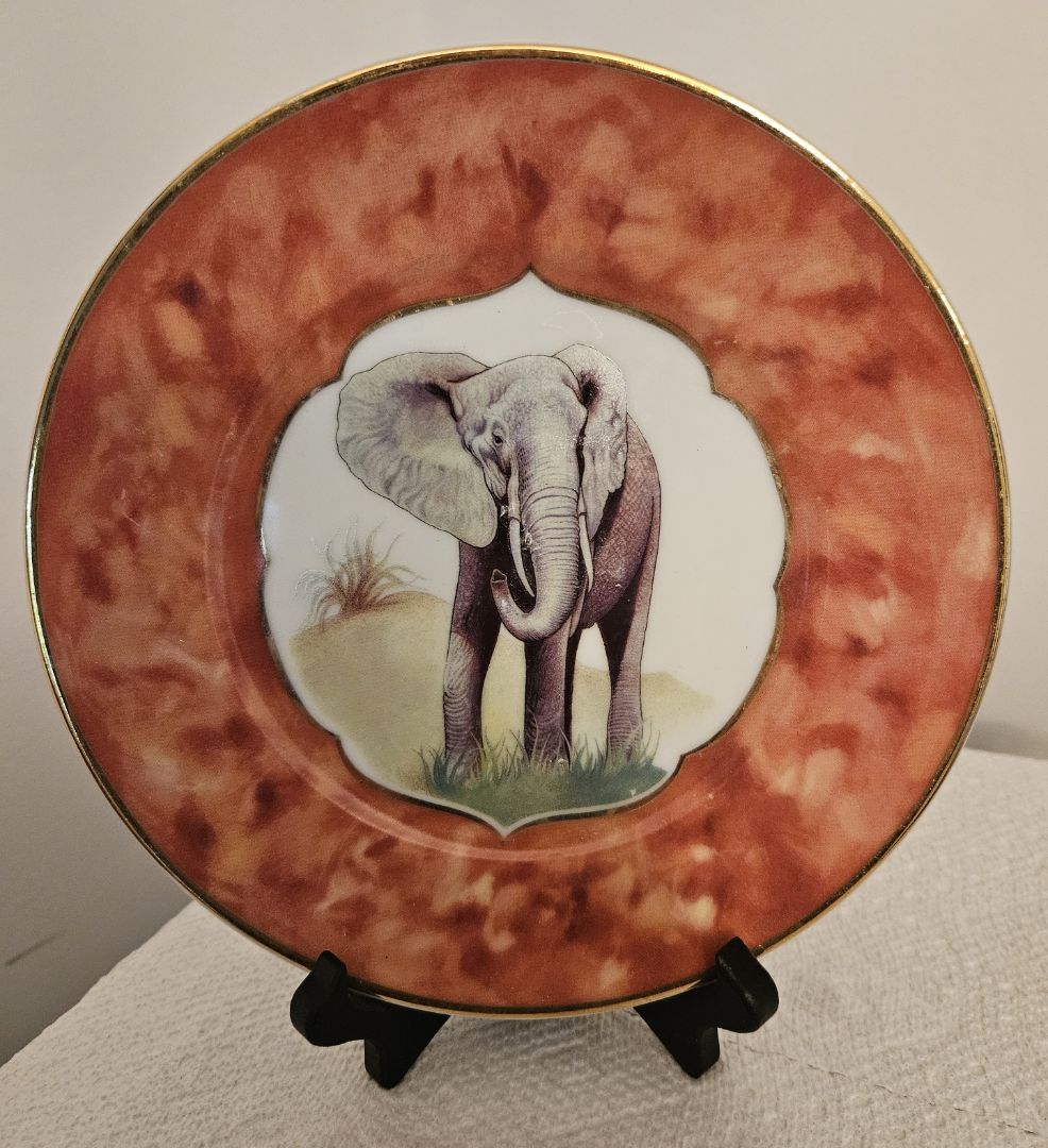 Limoges Elephant Plate