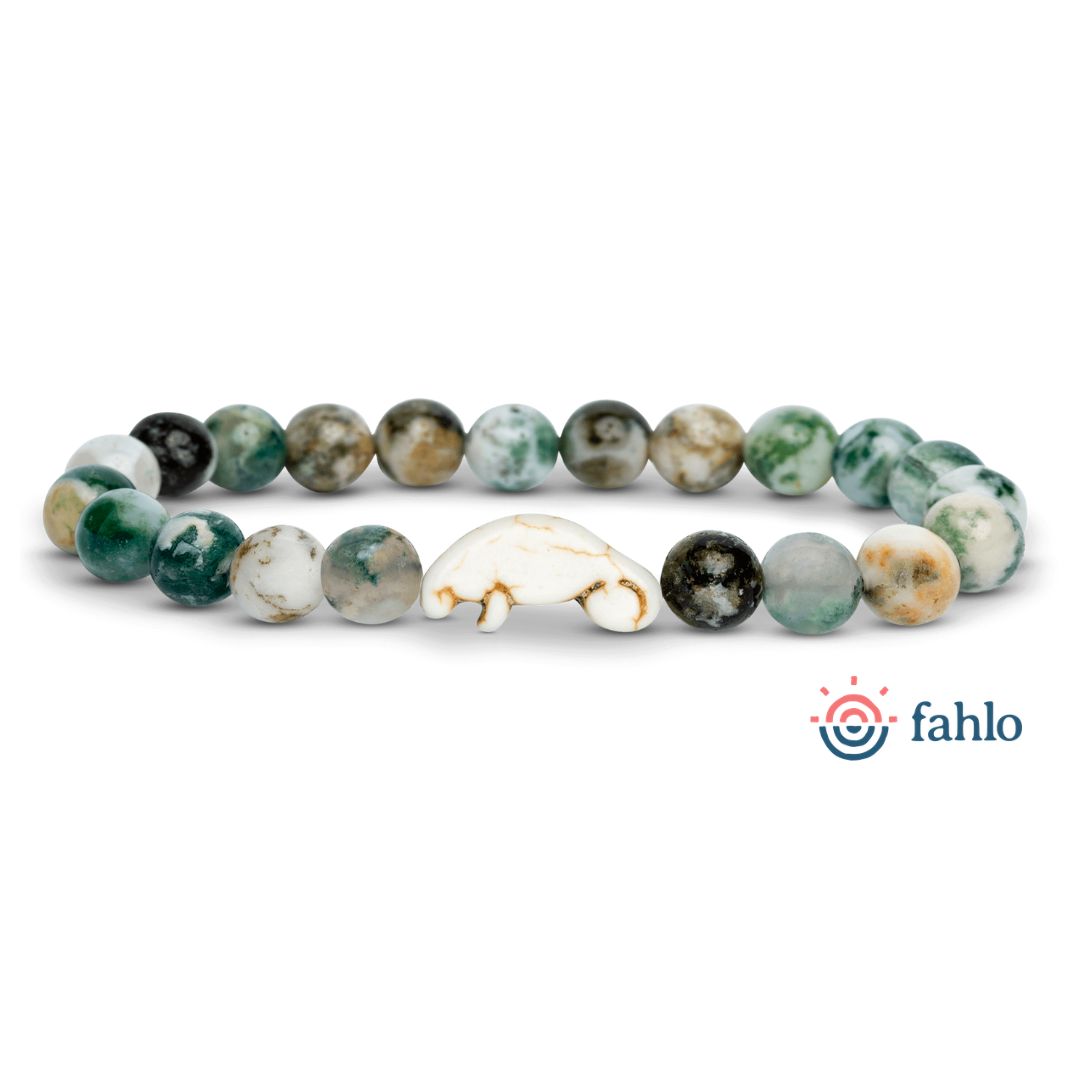 Fahlo Manatee Tracking Bracelet - seagrass-green