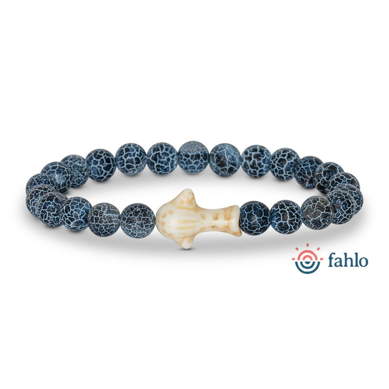 Fahlo Whale Shark Tracking Bracelet - deep-blue by 112 - JSQ Mercantile