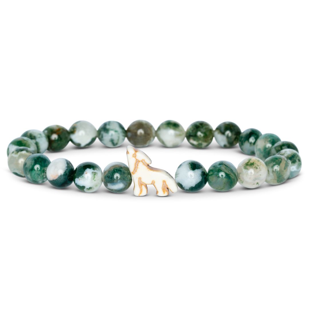 Fahlo Wolf Tracking Bracelet - woodland-green
