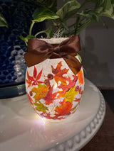 Stony Creek Fall Foliage Pre-Lit Small Jar