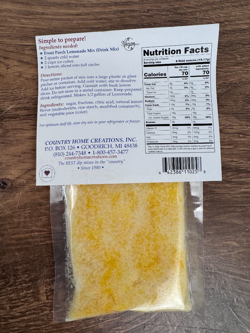Front Porch Lemonade Mix
