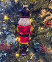 8" Glass Nutcracker Ornament