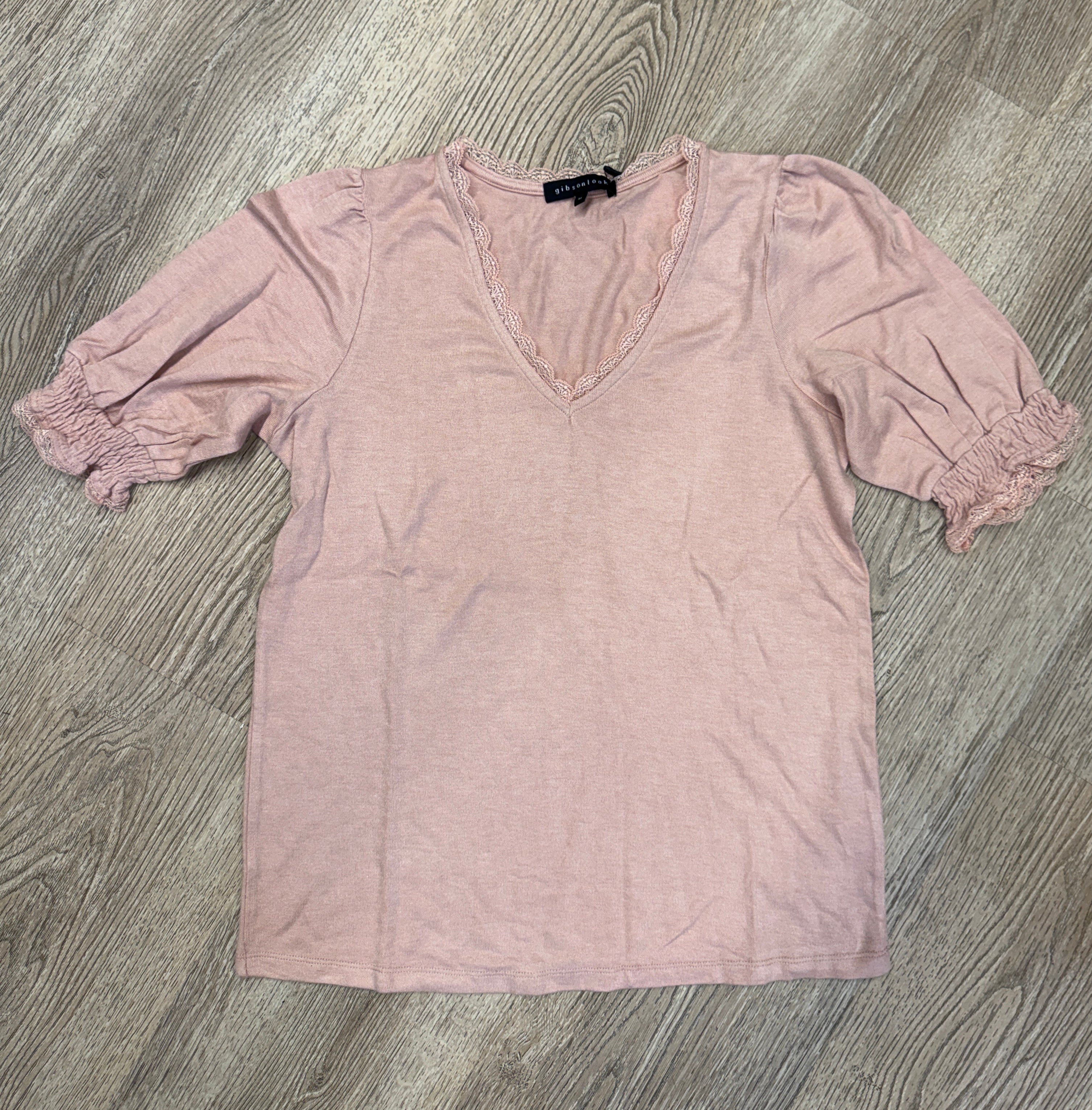 Luxe Lace Trim V-Neck Lightweight Sweater