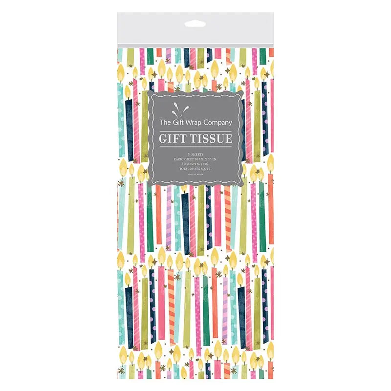 Birthday Candles Tissue Paper