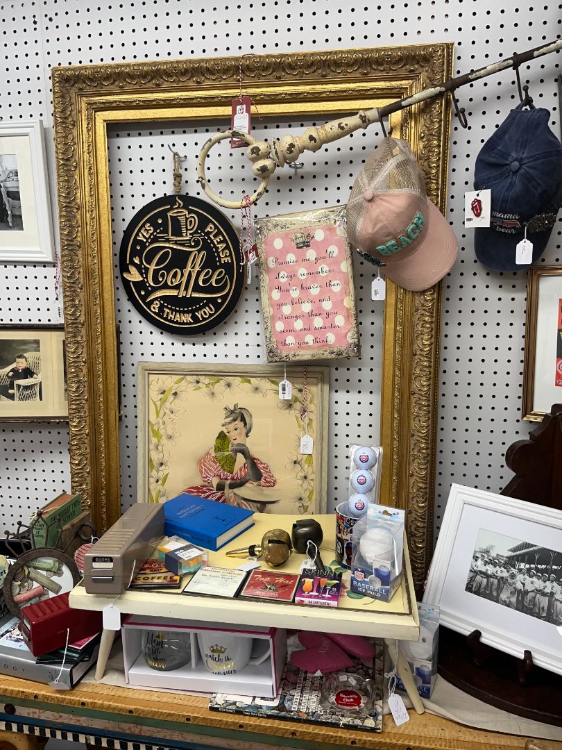 VTG 32 x 45 Gilt Gold Frame with Velvet Matte
