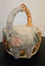 Vintage Jay Import Safari Basket or Planter