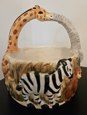 Vintage Jay Import Safari Basket or Planter
