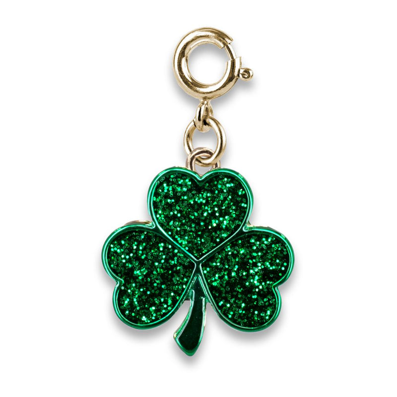 Gold Glitter Shamrock Charm by 112 - Peony Lane Boutique