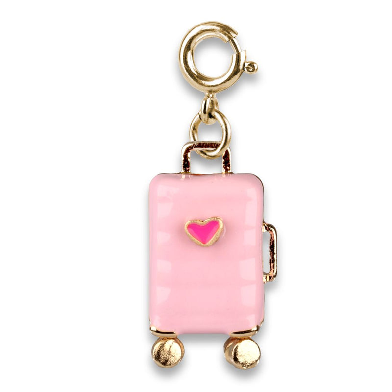Gold Suitcase Charm | CharmIt by 112 - Peony Lane Boutique