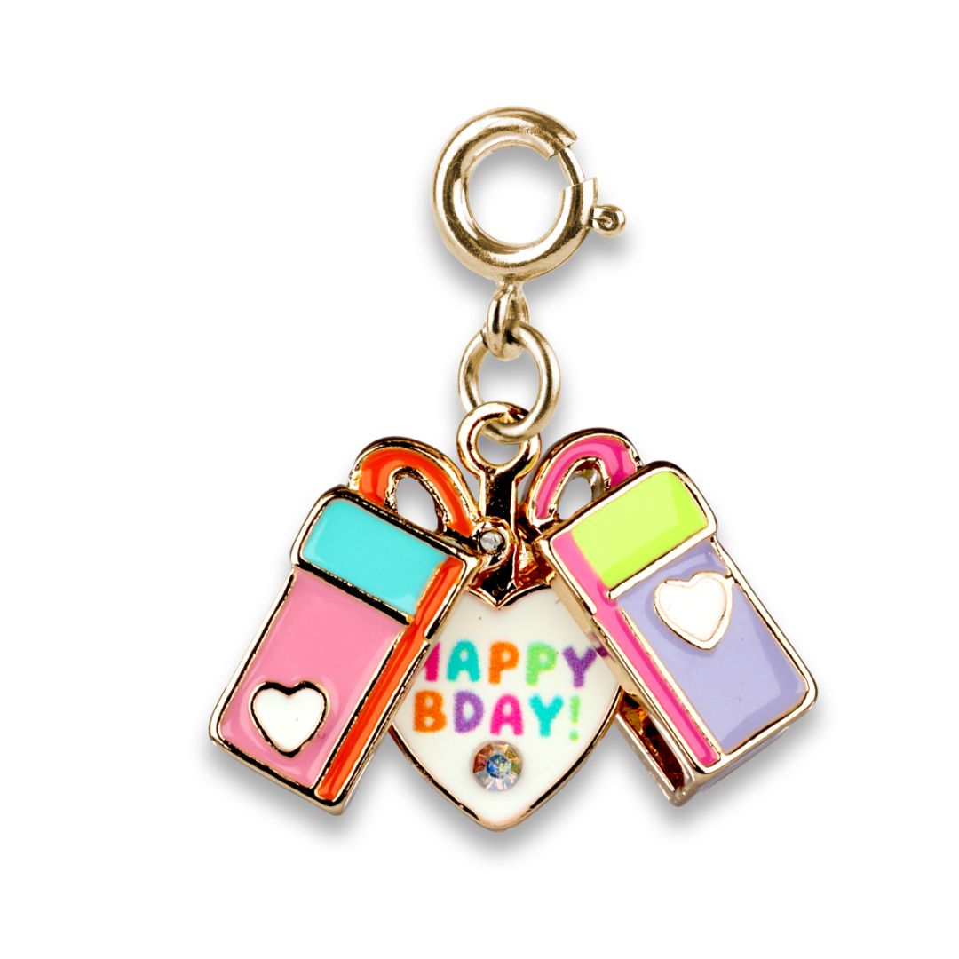 Gold Surprise Inside B-Day Gift Charm | CharmIt