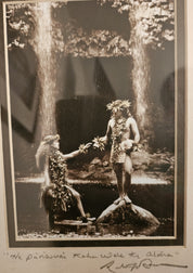 Vintage Framed Hawaiian Photo Signed by Randy Jan Braun