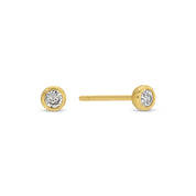 Silver Heart Stud Earrings on | Gift Set of 3 Earrings
