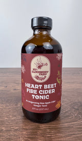 Heart Beet Fire Cider Tonic – Herbal Apple Cider Vinegar Blend (8 oz)