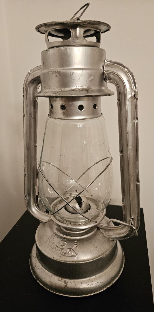 Vintage Moon Star Light Hurricane Lantern