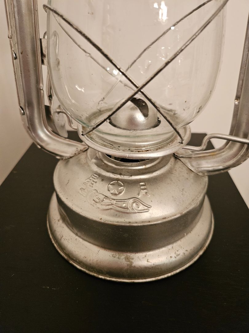 Vintage Moon Star Light Hurricane Lantern