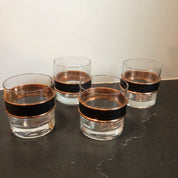 Mid-Century Modern Rocks Glasses, set of 4