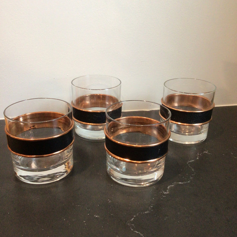 Mid-Century Modern Rocks Glasses, set of 4 by 076 - Moss & Co