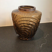 Amber Swirl Vase