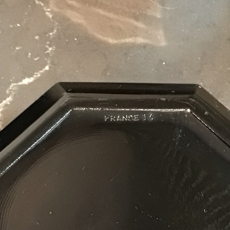VTG 1980s Black Glass Arcoroc/France Bowls, Set of 5 — alternate view