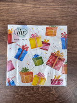 Birthday Presents | 3 Ply Cocktail Napkin | Pack of 20